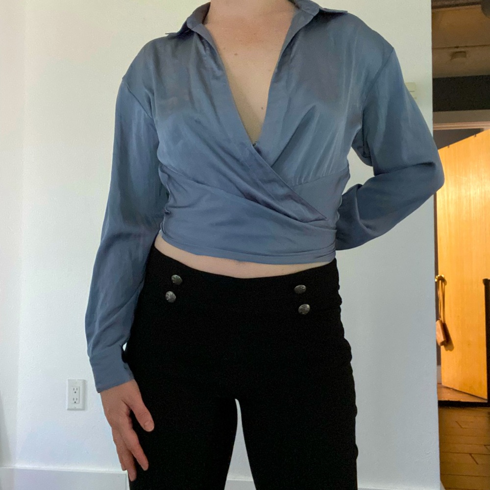 Satin crop top